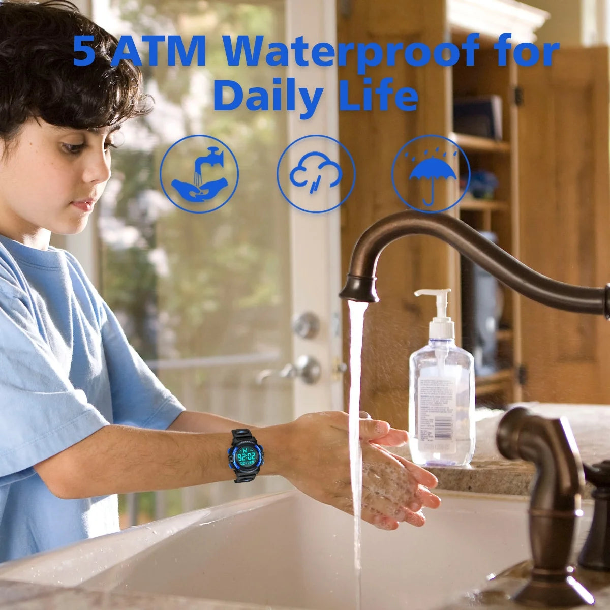 Digital Sports Watch for Age 4-15 Waterproof Watches with Alarm Stopwatch Wrist Watches for Age 4-15 Birthday Chriatmas Gift